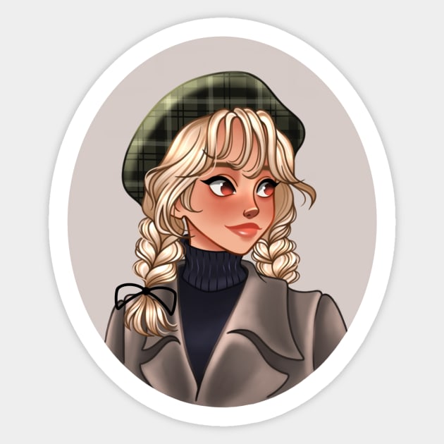 Beret Sticker by Smilla